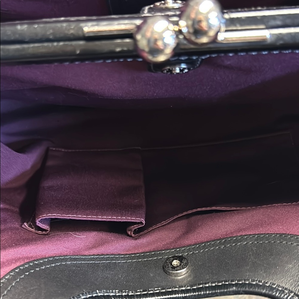 Coach Black Signature Jacquard Shoulder Hobo - Picture 5 of 7